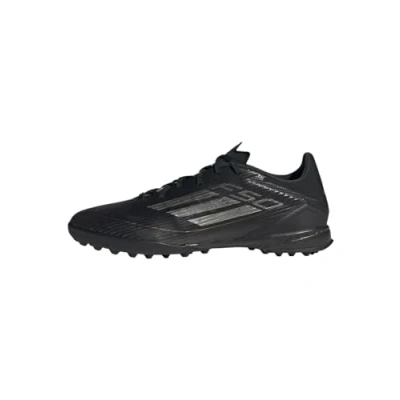 Imagen de adidas Performance F50 League TURF Botas de fútbol multitacos, Hombre, Talla: 46, Core black/iron metalic/gold metallic Zapatos
