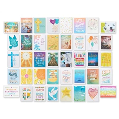 Imagen de American Greetings Surtido de tarjetas religiosas lujo para todas las ocasiones (40 unidades)