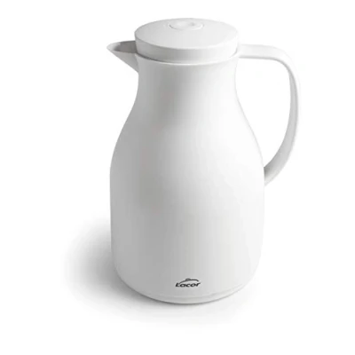 Imagen de LACOR 62579 Jarra termo libre de BPA con doble pared y capa vidrio en el interior, Blanco, 1.50 l