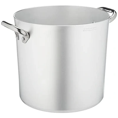 Imagen de Pentole Agnelli ALMA10328 Olla alta con dos asas Acero inoxidable, aluminio profesional 3 milímetros, 16 l