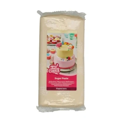 Imagen de FunCakes Pasta de Azúcar Marfil Elegante 1 kg