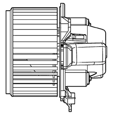 Imagen de MAHLE ORIGINAL AB 108 000P Ventilador de Calefacción para vehículos con climatizador (regulado manualmente) dirección izquierda/derecha