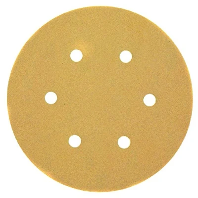 Imagen de DeWalt DT3121 QZ Discos de lija 150mm y grano 40, con velcro acoplamiento rápido 6 orificios perforados