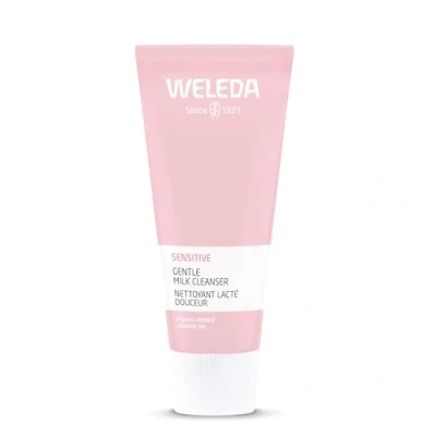 Imagen de Weleda Leche Limpiadora Calmante Almendra, Limpia Suavemente la Piel y Regula el Equilibrio Hidrolipídico, con Aceite de Almendras Dulces Hueso Ciruela, Natural, Sin Perfume 75 g