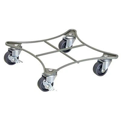 Imagen de Wagner Soporte con Ruedas para Plantas Retro Style 22 x 5,5 cm I Carro Uso Interior + Exterior Sopporte de Acero, Recubierto Topo Capacidad Carga 60 kg 20094101