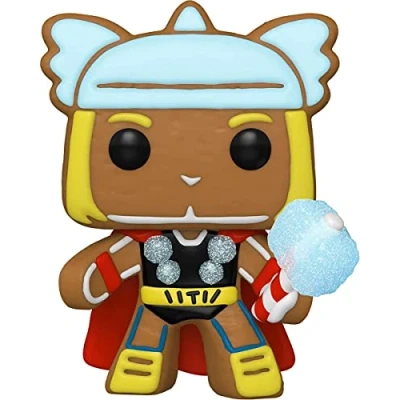 Imagen de Funko Pop! Marvel: Holiday Thor Marvel Comics Cómics Figura de Vinilo Coleccionable Idea Regalo Mercancia Oficial Juguetes para Niños y Adultos Comic Books Fans