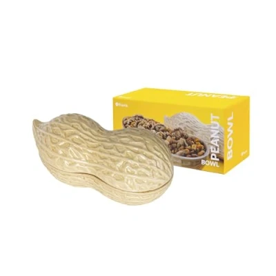 Imagen de Fisura Bowl para aperitivos. Cuenco aperitivo original. Plato snacks con forma de cacahuete. Bol frutos secos. 20 x 12 centímetros.… (Cacahuete)