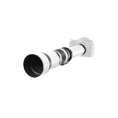 Imagen de Walimex 650 1300 mm f/16 Objetivo para cámara réflex (Distancia Focal mm, Apertura f/16, diámetro 95 mm), Color Negro y Blanco