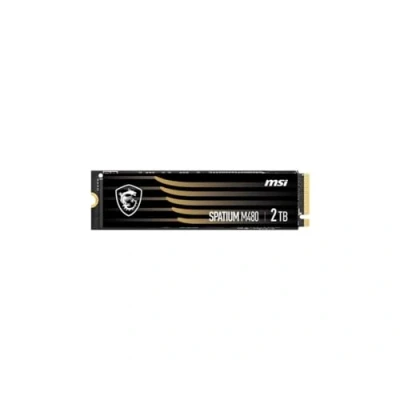 Imagen de MSI SPATIUM M480 SSD 2TB Unidad de Estado Sólido Interna PCIe 4.0 NVMe M.2, 7000MB/s Lectura y 6800MB/s Escritura, 3D NAND, Seguridad Datos Integrada, Center Garantía 5 Años (1400 TBW)