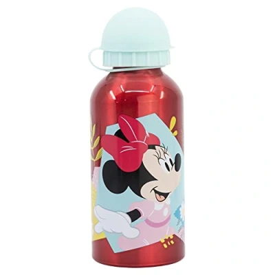 Imagen de botella de aluminio para niños cantimplora infantil agua reutilizable 400 ml Minnie Mouse