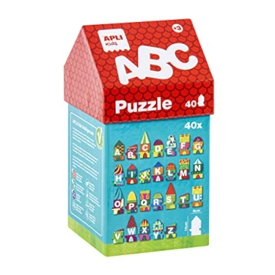 Imagen de APLI kids A, B, C Puzle Casita, 40 Piezas, Multicolor (14805)