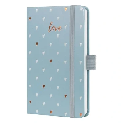 Imagen de SIGEL J5334 Jolie Agenda semanal 2025, diseño Grey Love, 9,5 x 15 cm, tapa dura, 174 páginas, gris