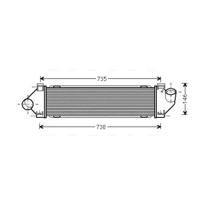 Imagen de Intercooler,aire de admisión AVA QUALITY COOLING FDA4480