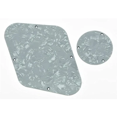 Imagen de KAISH Cubierta de la cavidad placa control trasera LP blanco perla para Epiphone Les Paul