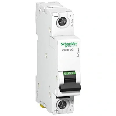 Imagen de Schneider Electric A9N61512 C60H Interruptor Automático Especial de CC, 250V, 1P, 20A, Curva C, Blanco