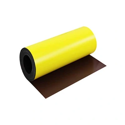 Imagen de Magflex® Hoja Magnética de Amarillo Mate Flexible Para Crear Imágenes Magnéticas, Obras Arte, Letreros O Pantallas 300mm Ancho 5 M Longitud