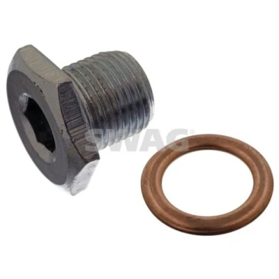 Imagen de SWAG 62 94 7130 Tapon de Cárter Acero 21, 8 con junta anular CITROËN: Xsara Picasso, C4 I Grand Hatchback, PEUGEOT: 407 Berlina