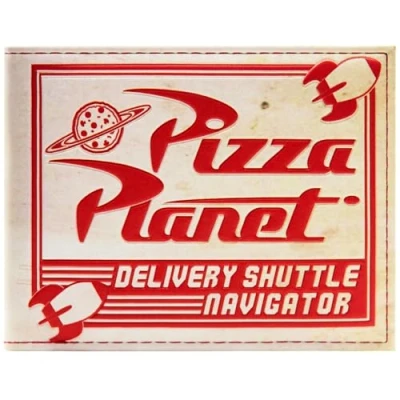 Imagen de Pizza Planet Caja de Buzz &amp; Woody Toy Aventura Story Billetera/Cartera Bi Fold ID Portatarjetas, Multicolor