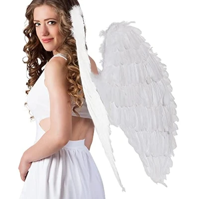 Imagen de Boland Alas de ángel, Aprox. 87 x 72 cm, decoración, Navidad, San Valentín, Carnaval, Halloween, Fiesta Disfraces, Disfraz, Teatro, Accesorio, Disfraz