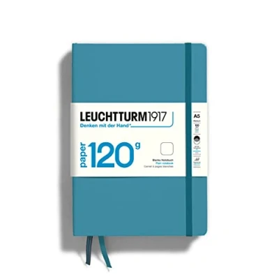 Imagen de LEUCHTTURM1917 364427 Libreta de notas Medium (A5), EDITION 120, Tapas duras, 203 páginas numeradas, Azúl Nórdico, Lisa