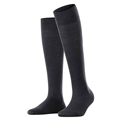 Imagen de FALKE Sensitive Berlin W KH lana algodón con cinturilla de confort 1 par, Calcetines largos Mujer, Azul (Dark Navy 6370) nuevo ecológico, 39 42