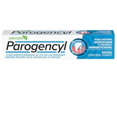 Imagen de Parogencyl Control Pasta dentífrica encías Diario Menta, Ayuda a mantener las sanas y prevenir el sangrado ocasional, Con Zinc, Flúor Vitamina E, Dental, Eficacia Clínicamente Probada 125 ml