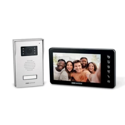 Imagen de SCS Sentinel Videoportero con Cable VisioFirst 7 Pantalla LCD, visión Nocturna, Control de cerradero y portón, fácil instalación, diseño Moderno, Seguridad Comodidad Diaria 3 años garantía