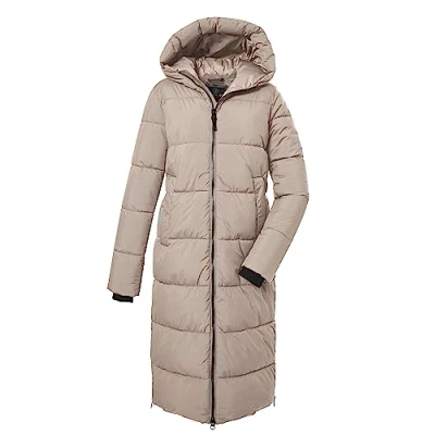 Imagen de G.I.G.A. DX mujer Abrigo acolchado con capucha/abrigo funcional repelente al agua GW 50 WMN QLTD CT, light beige, 36, 39840 000