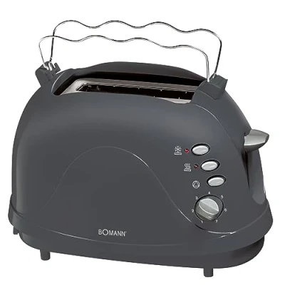 Imagen de Tostadora automática Bomann gris TA 246 CB 2 de rebanadas 600/700 W