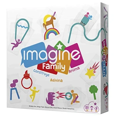 Imagen de Asmodee Cocktail Games Imagine Family Juego de Mesa en Español, Color (CGIMFA01)