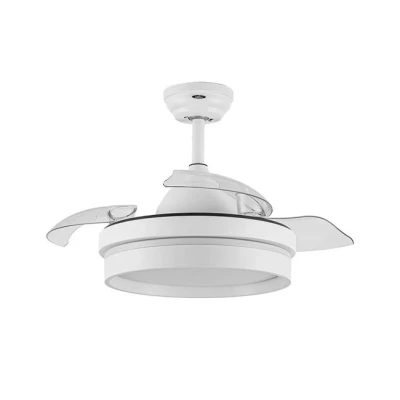 Imagen de FABRILAMP Ventilador Dc Nalon 48w Blanco 3aspas 91d 6vel 4800l 3000k,4500k,6000k Remoto+memoria+temporizador