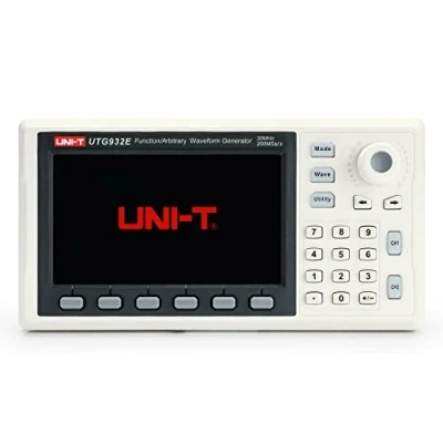 Imagen de UNI T generador de funciones 30 MHz, UTG932E, forma onda arbitraria, 2 canales, 200 MSa/s, resolución vertical 14 bits, enchufe europeo