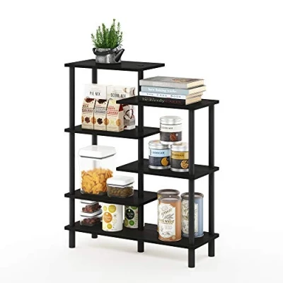 Imagen de Furinno Estantes sin herramientas Espresso/Negro