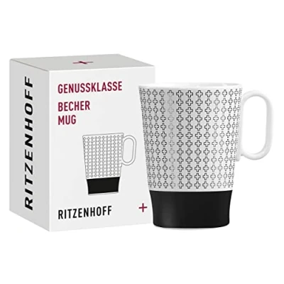 Imagen de Ritzenhoff 3731006 Taza de café 330 ml Serie Genussklasse No. 6 porcelana con motivo plus Pieza diseño