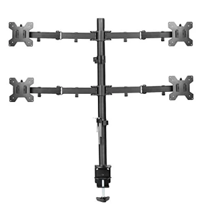 Imagen de Suptek Soporte Monitor para 4 Monitores, Monitores 13 27 Pulgadas LCD/LED, Giro de 360 y Rotación 180, Altura Ajustable, VESA 75/100 mm MD6884