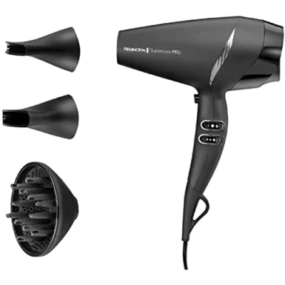 Imagen de Remington Secador de Pelo Profesional Supercare Pro 2200, Ajuste Supercare, Iónico, 2200 W, Motor AC, 2 Concentradores, 1 Difusor, 3 Temperaturas, Velocidades, Diseño Ligero, AC7250