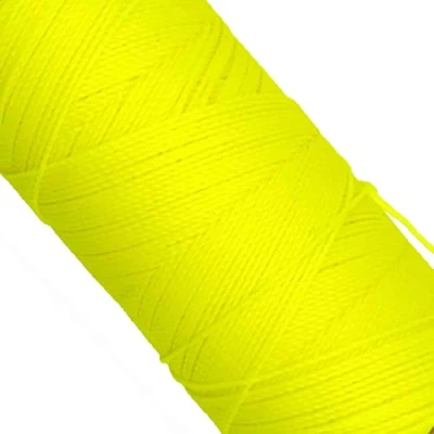 Imagen de Linhasita Bobina hilo encerado 100gr / 170 metros 1 mm de grosor poliester (Amarillo Fosforito)