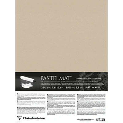 Imagen de Clairefontaine 796015C Contrecollé Pastelmat 24x32cm 5F sable
