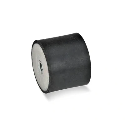 Imagen de Ganter Normelemente GN 351 100 55 M16 EE Amortiguador de goma, negro, Gewinde: Durchmesser: 100mm