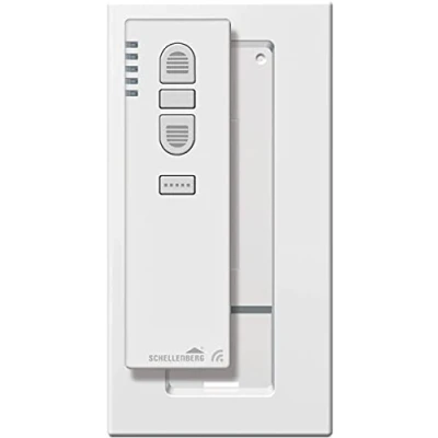 Imagen de Schellenberg 20016 Emisor de mano por radio 5 canales con soporte pared, blanco