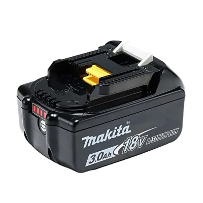 Imagen de Makita BL1830B Batería de Ion Litio 18 V (3 Ah (con indicador Nivel Carga), W, V, Color Negro y Blanco, / 632G12 3