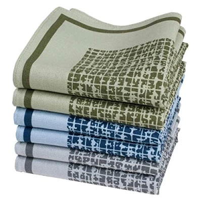 Imagen de Merrysquare Pañuelos Estampados para Hombres Tamaño Grande 40cm x 6 Piezas 100% Algodón (Caranga)