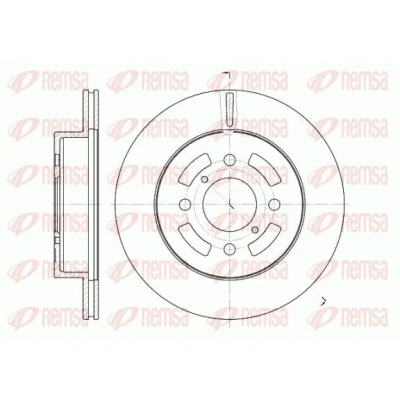 Imagen de REMSA 6642.10 Disco de freno Eje delantero 257, 257 17 4 ventilado OPEL: Astra H GTC, Hatchback, Zafira A, SUZUKI: IGNIS I, 2