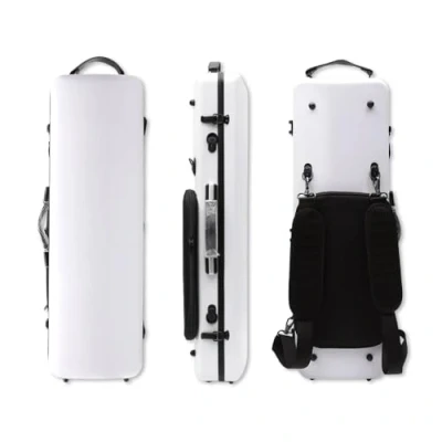 Imagen de Yinfente Advance Funda para violín 4/4 de fibra carbono, carcasa rígida con correa trasera, asa fuerte, fácil transportar