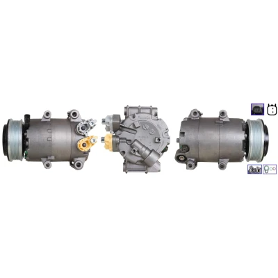 Imagen de LUCAS ACP999 Compresor de Aire Acondicionado PAG 46 R 134 a con juntas FORD: FIESTA 6, FOCUS 3