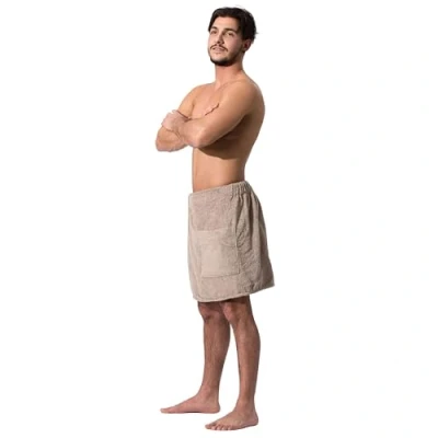 Imagen de ZOLLNER Toalla Sauna para Hombre, Beige, algodón, L XL, Otras Tallas y Colores