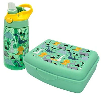Imagen de NERTHUS FIH 1001 SET Botella Tritan + Lunchbox Dinosaurios
