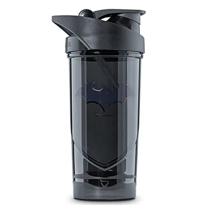 Imagen de Shieldmixer Hero Pro Classic Shaker for Whey Protein Shakes and Pre Workout, BPA Free, 700 ml, Batman Dark