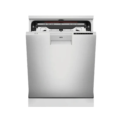 Imagen de Lavavajillas AEG FFB76717PM, 14 servicios, 9 programas, 60 cm, Tercera bandeja, programa ExtraHygiene, Inox