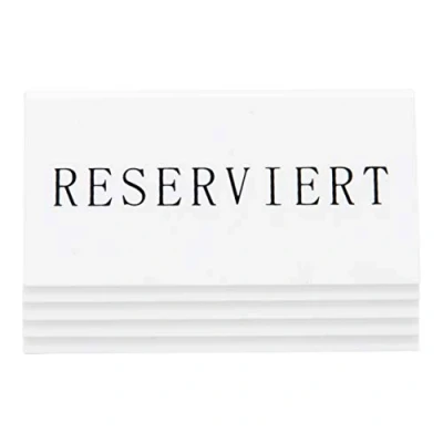 Imagen de SECURIT Soportes de Copos Nieve Reserva plástico para Mesa, Juego 5, Blanco
